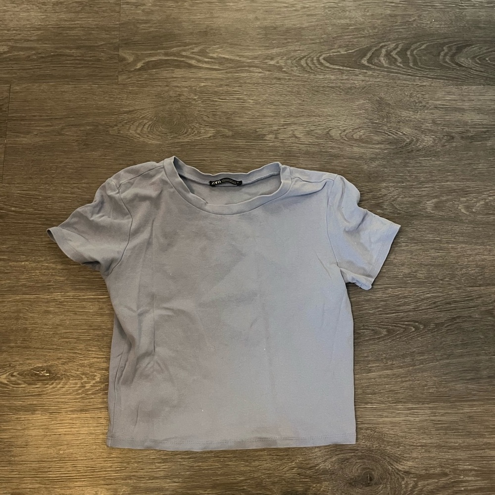 Zara Light Blue Women's Top